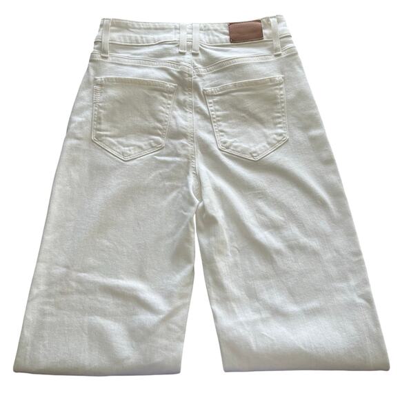 PAIGE Anessa Wide Leg High Waisted Jeans White Size 24 - Picture 4 of 6